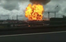 Під Москвою горить ТЕЦ - полум'я заввишки 50 метрів (відео)