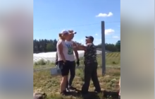 Опубликовано видео, на котором польский «плантатор» бросается с кулаками на украинских заробитчан