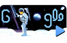 Google присвятив дудл 50-річчя висадки людини на Місяць (відео)