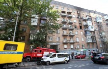 Внаслідок пожежі у центрі Києва загинула людина (фоторепортаж)