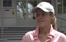 Королевскую обсыпали мукой в Славянске (видео)