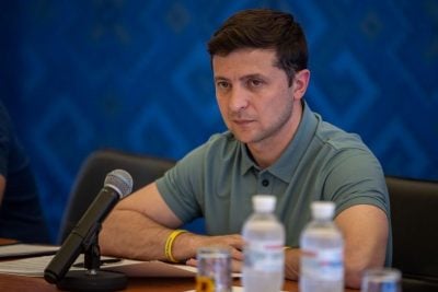 Pictures Zelensky's first visit to administrative border with occupied Crimea 13 July 2019