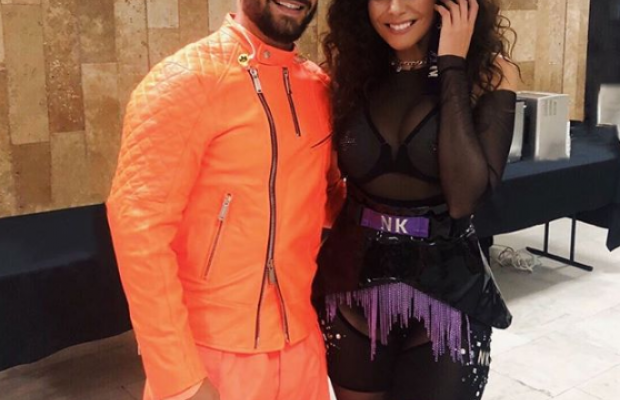 Настя Каменських позувала у відвертому вбранні з колумбійським секс-символом Maluma (фото)