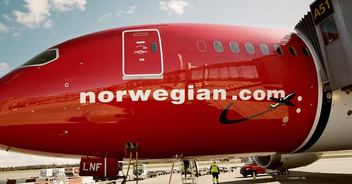 Літак авіакомпанії Norwegian був змушений повернутися в аеропорт / фото: norwegian.com Літак авіакомпанії Norwegian був змушений повернутися в аеропорт / фото: norwegian.com