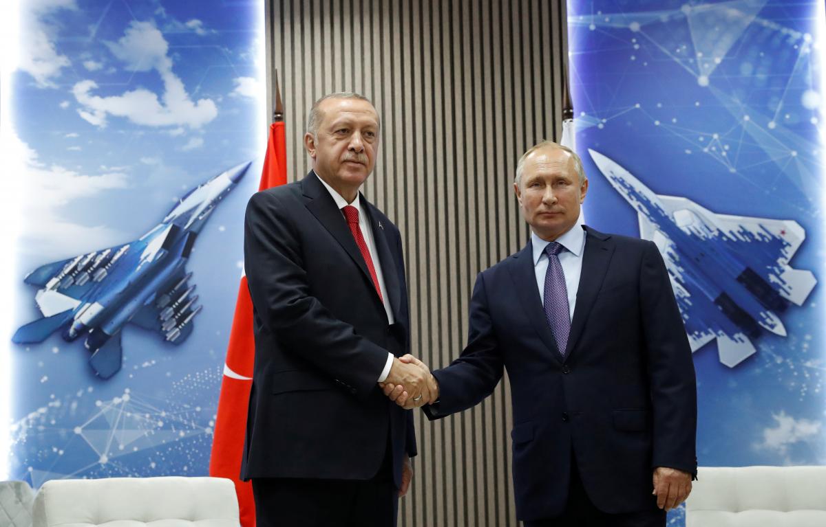 Реджеп Тайип Эрдоган и Владимир Путин имеют сложную историю отношений / фото REUTERS