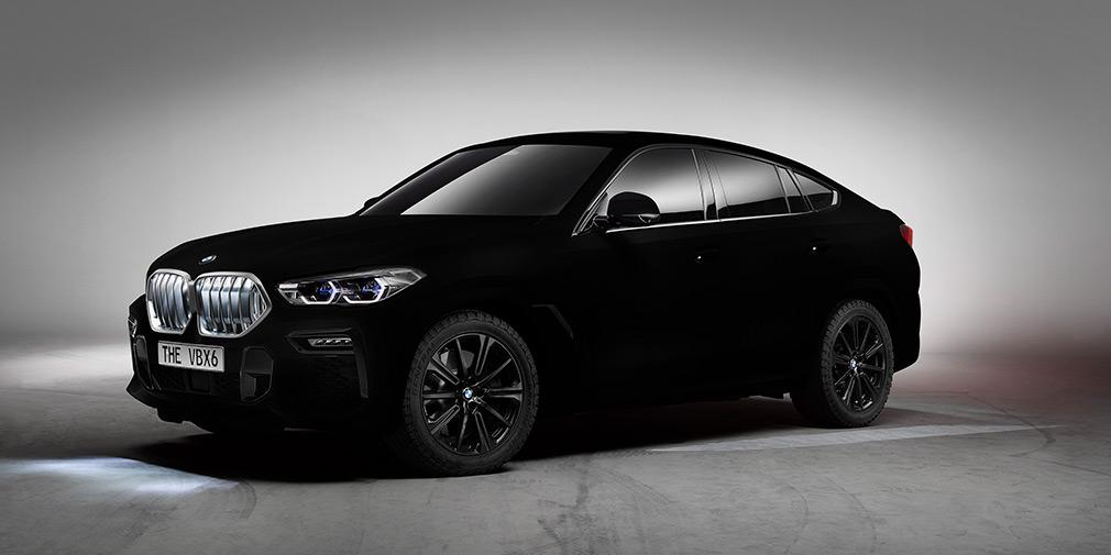 BMW покрила новий X6 найчорнішим у світі речовиною / фото BMW BMW покрила новий X6 найчорнішим у світі речовиною / фото BMW