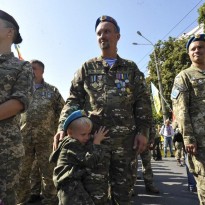 Ukraine celebrating Defenders Day