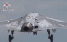 Міноборони РФ показало відео першого польоту нового важкого дрона «Охотник»