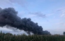 В Киевской области снова произошел пожар на птицефабрике (видео)