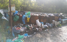 В Карпатах известная туристическая дорога "утонула" в мусоре (фото, видео)