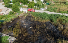 У Дніпрі серед згорілої трави виявили страшну знахідку