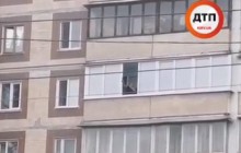 В Киеве мужчина устроил стрельбу с балкона (видео)