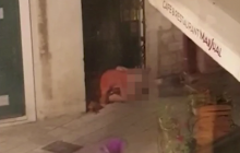 Пара занялась сексом на улице у отеля и попала на видео