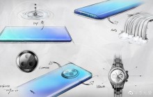 Vivo показала эскизы смартфона с изогнутым дисплеем