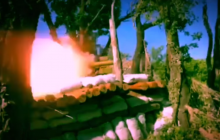 Volunteer shares footage of Ukrainian army's hit on enemy positions in Donbas (Video)