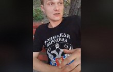 Ветеран АТО вирішив провчити алкоголіка у футболці "ДНР", але за нього заступилися місцеві (відео)
