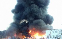 Возле Львова горит полиграфическое предприятие, есть пострадавшие (фото, видео)