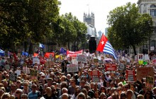В Великобритании протестовали против решения Джонсона приостановить работу парламента