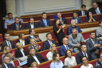 Фото Торжественное первое заседание Рады ІХ созыва 29 августа 2019