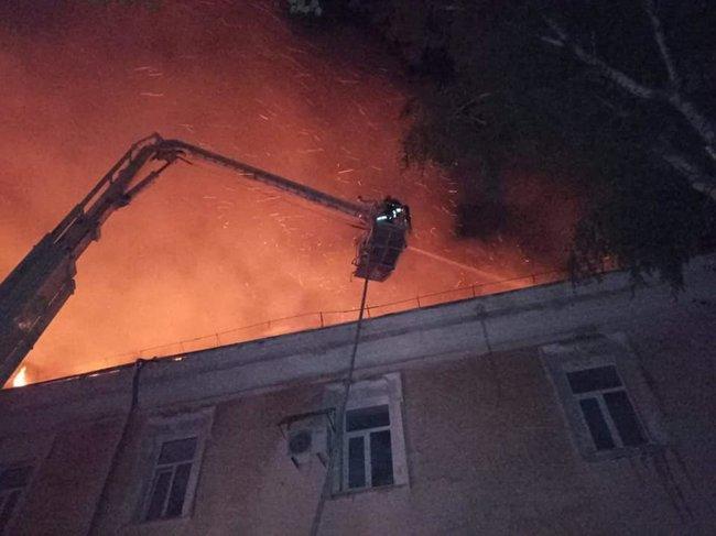 В Луцке ликвидирован пожар в военном госпитале / фото dsns.gov.ua В Луцке ликвидирован пожар в военном госпитале / фото dsns.gov.ua