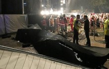 В Германии непогода обрушила на зрителей сцену во время концерта, пострадали 28 человек (видео)