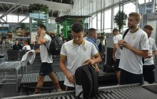 Сборная Украины прибыла в Вильнюс на матч квалификации Евро-2020 (фото, видео)