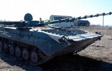 На трассе под Черниговом сгорела БМП