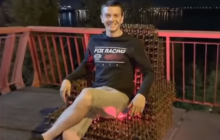 Железный трон из арматуры: на отремонтированном мосту в Днепре появилась популярная фотозона (видео)