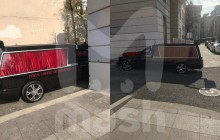 "Доки смерть не розлучить нас": Собчак з новоспеченим чоловіком виїхали з РАГСу на катафалку (фото, відео)