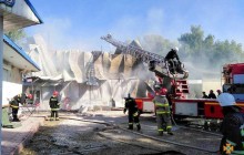 На Тернопільщині сталася пожежа на виробництві соняшникової олії (фото)