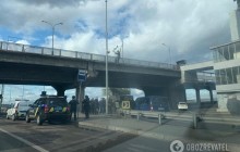 Metro Bridge in Kyiv on shutdown amid bomb threat (Photo, video)