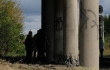 Bridge pillars damaged in blast attempt in occupied Luhansk (Photo)
