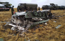 Two armored vehicles dropped from cargo plane crash over parachute failure in Russia drills (Photo, video)