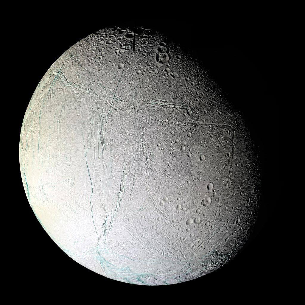 Saturn's moon Enceladus / Photo by NASA