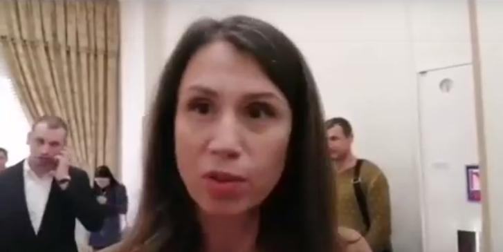 Чорновол обізвала журналіста / Скріншот Чорновол обізвала журналіста / Скріншот