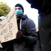 В Одессе полиция задержала протестующих против вторжения Турции в Сирию