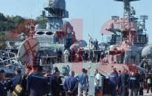 В оккупированном Крыму загорелся российский ракетный катер (фото)