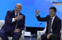 Зеленский и Лукашенко чокнулись и рассмешили зал (видео)