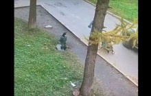 В России ребенок провалился в люк (видео)