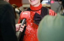 Екстравагантна Астаф'єва і стильний Зібров: українські зірки на прем'єрі фільму "Жахливий директор, або Школа №5" (фото)