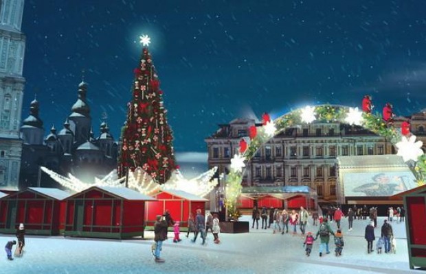 Гуляння на Софійській та Контрактовій площі: з'явилися розклад і програма новорічних свят у Києві