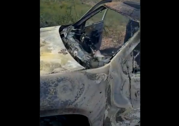 Нападники обстріляли три автомобіля спільноти / скріншот