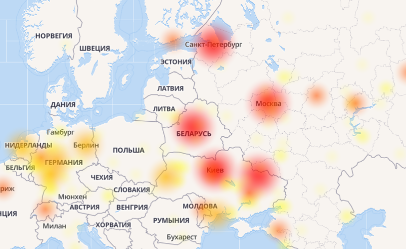 У роботі Telegram стався глобальний збій (карта)