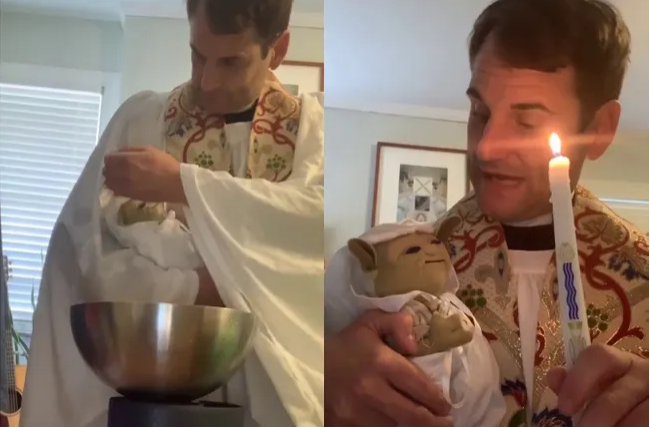 Священник назвал себя "большим фанатом "Звездных войн" и "большим фанатом крещения" / скриншот