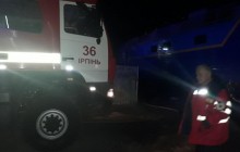 На Киевщине ночью горел локомотив поезда с пассажирами (фото)