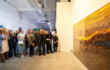 Родина-мать и автопортрет Малевича: на вокзале в Киеве открыли выставку (фото, видео)