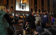 Грузинские протестующие перекрыли палатками проспект в Тбилиси (фото)