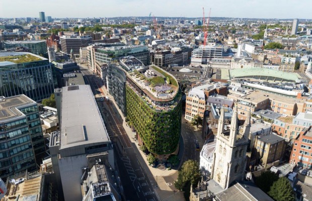 У Лондоні зведуть 11-поверхівку з найбільшою "зеленою стіною" в Європі (фото)