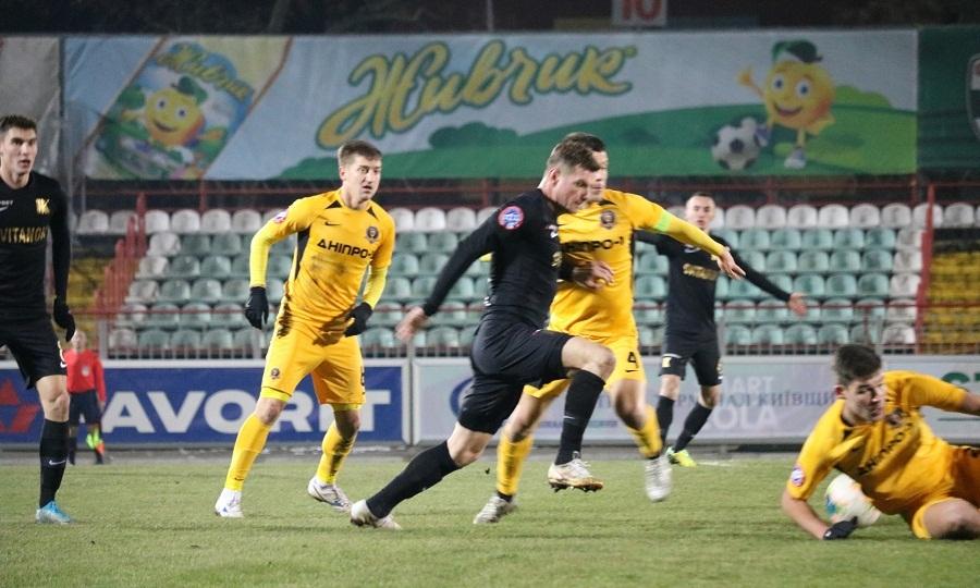 Колос забив Дніпру-1 чотири голи / фото: upl.ua Колос забив Дніпру-1 чотири голи / фото: upl.ua