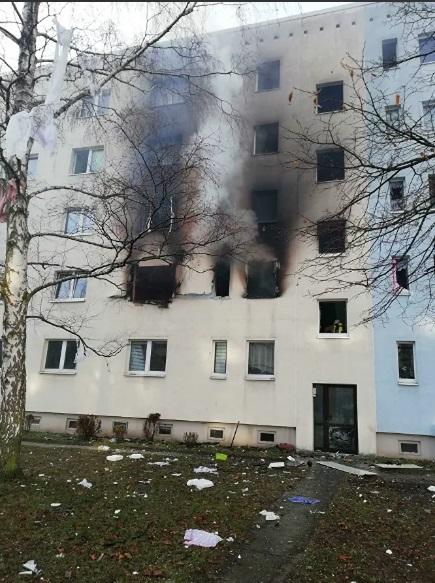 В результате взрыва один человек погиб, 25 - получили травмы / Фото : Polizei Magdeburg В результате взрыва один человек погиб, 25 - получили травмы / Фото : Polizei Magdeburg
